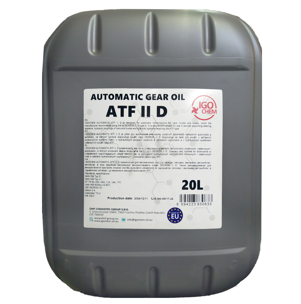 Трансмісійна олива IGOCHEM AUTOMATIC Gear OIL ATF II D